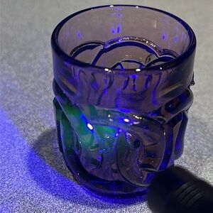 Vintage amethyst wedding ring pattern Glass Toothpick Matchstick Holder💜